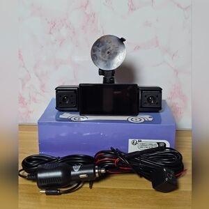 4 Channel Dash Cam 360° View - 1080P Front, Rear & Inside - 64GB Card Incl.